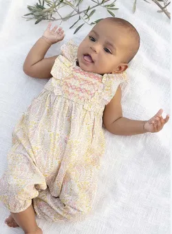 Tartine et Chocolat salopeta din bumbac pentru bebelusi