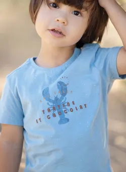 Tartine et Chocolat tricou bebe cu imprimeu
