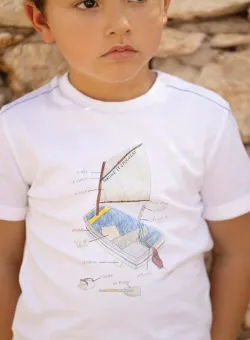 Tartine et Chocolat tricou de bumbac pentru copii cu imprimeu