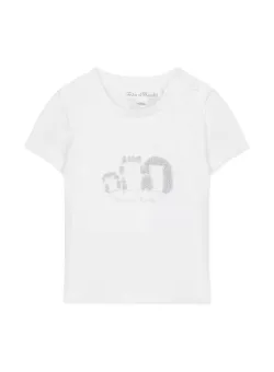 Tartine et Chocolat tricou din bumbac pentru bebelusi culoarea bej, cu imprimeu