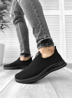 Tenesi barbati casual negri A91 T53-3