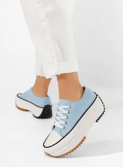 Tenisi cu platformă Doreida albastri