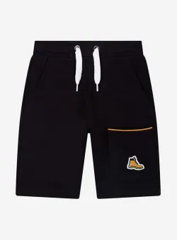 Timberland pantaloni scurti copii Bermuda Shorts culoarea negru, neted, talie reglabila