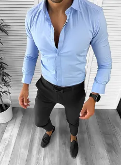 Tinuta barbati smart casual Pantaloni + Camasa 12640 E