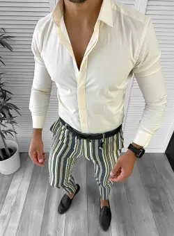 Tinuta barbati smart casual Pantaloni + Camasa 12646 E