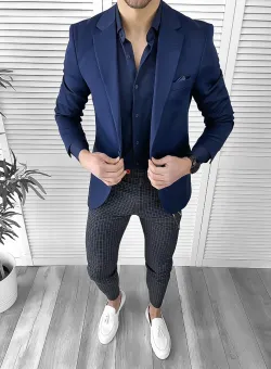 Tinuta barbati smart casual Pantaloni + Camasa + Sacou 10083