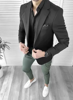 Tinuta barbati smart casual Pantaloni + Camasa + Sacou 10095