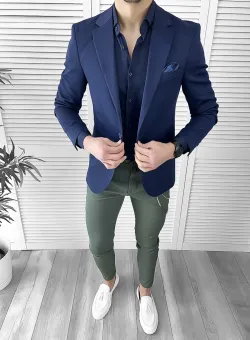 Tinuta barbati smart casual Pantaloni + Camasa + Sacou 10102