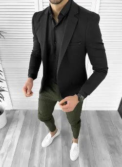 Tinuta barbati smart casual Pantaloni + Camasa + Sacou 10258