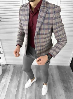 Tinuta barbati smart casual Pantaloni + Camasa + Sacou 1029