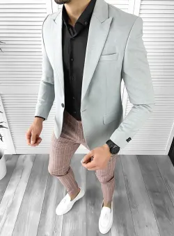 Tinuta barbati smart casual Pantaloni + Camasa + Sacou 10298
