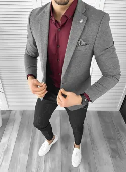 Tinuta barbati smart casual Pantaloni + Camasa + Sacou 10375