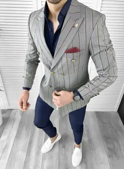 Tinuta barbati smart casual Pantaloni + Camasa + Sacou 10541