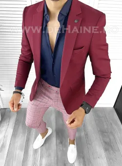 Tinuta barbati smart casual Pantaloni + Camasa + Sacou B8746