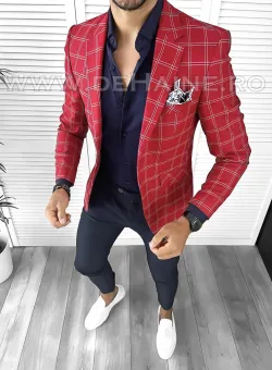 Tinuta barbati smart casual Pantaloni + Camasa + Sacou B9201