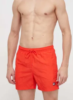 Tommy Jeans pantaloni scurți de baie culoarea roșu UM0UM03148