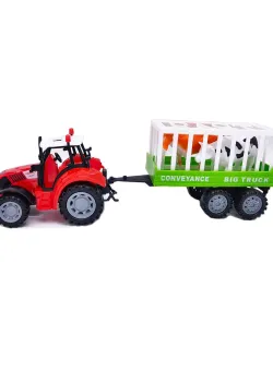 Tractor si remorca cu animale, Farmer Toys, Cool Machines