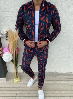 Trening barbati slim fit Pantaloni + Hanorac 10162 i13-1.1