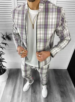 Trening barbati slim fit Pantaloni + Hanorac 13017 23-2.3