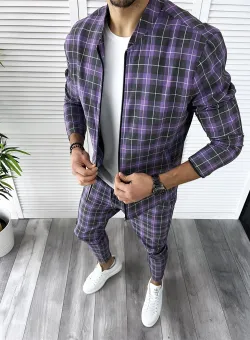 Trening barbati slim fit Pantaloni + Hanorac B9862 O2-4.2