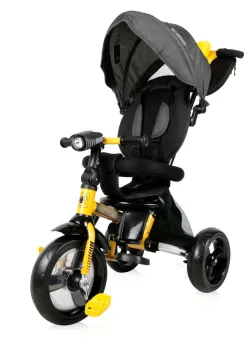 Tricicleta multifunctionala, 4 in 1, cu scaun rotativ, Lorelli Enduro, Yellow Black