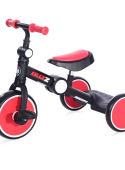 Tricicleta pentru copii, complet pliabila, Lorelli Buzz, Black Red