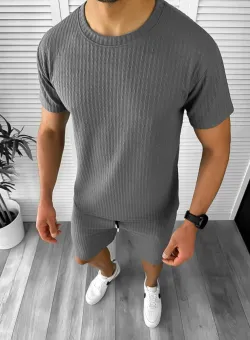 Tricou barbati gri inchis 12614 N7-4.2