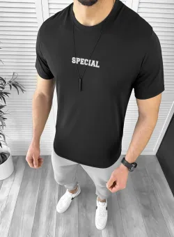 Tricou barbati negru 12450 43-4