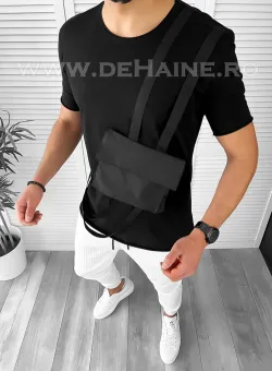 Tricou barbati slim fit negru B1967 N5-3.1