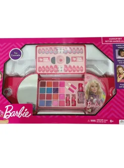 Trusa de machiaj Barbie, cu unghii false