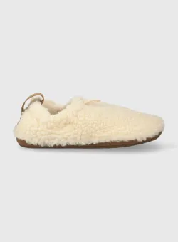 UGG papuci copii K PLUSHY SLIPPER culoarea bej