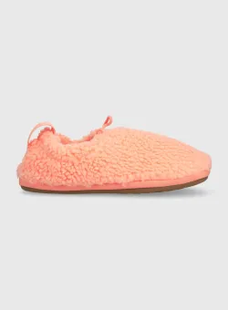 UGG papuci copii K PLUSHY SLIPPER culoarea portocaliu
