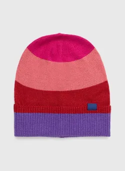 United Colors of Benetton caciula copii culoarea violet, din tesatura neteda