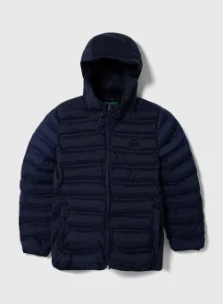 United Colors of Benetton geaca copii culoarea albastru marin