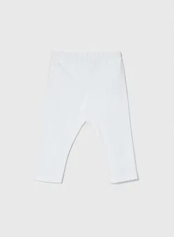 United Colors of Benetton leggins copii culoarea alb, neted