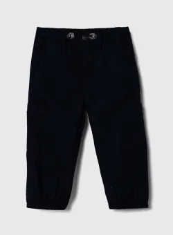 United Colors of Benetton pantaloni copii culoarea albastru marin, neted