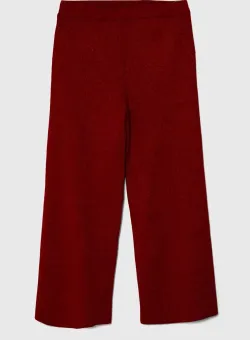 United Colors of Benetton pantaloni copii culoarea rosu, neted
