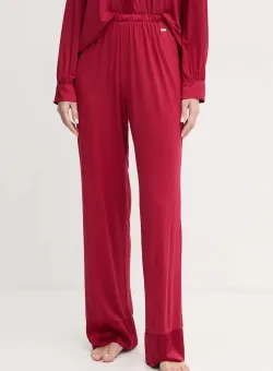 United Colors of Benetton pantaloni de pijama femei, culoarea bordo, 3ZEW3F03X