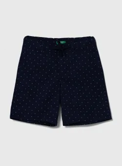 United Colors of Benetton pantaloni scurti copii culoarea albastru marin, talie reglabila
