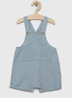 United Colors of Benetton salopeta reversibila pentru bebelusi bumbac