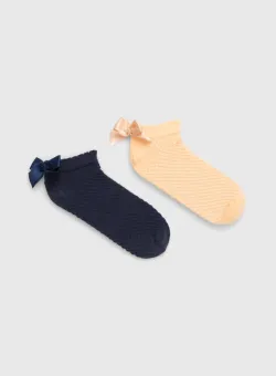 United Colors of Benetton sosete copii 2-pack culoarea albastru marin