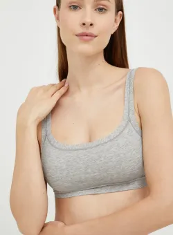 United Colors of Benetton sutien culoarea gri, neted