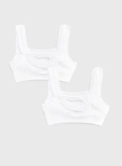 United Colors of Benetton sutien fete culoarea alb