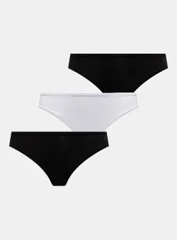 United Colors of Benetton tanga 3-pack culoarea negru, 34FS1S01T