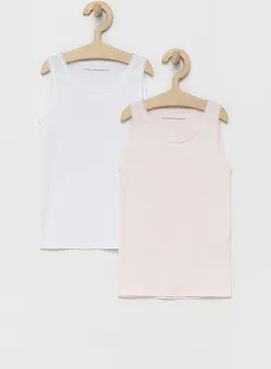 United Colors of Benetton top copii culoarea roz