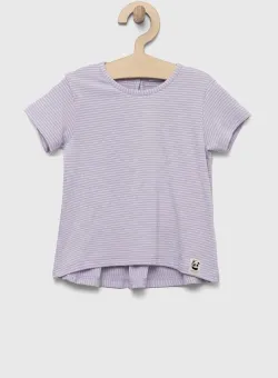United Colors of Benetton tricou bebe culoarea violet