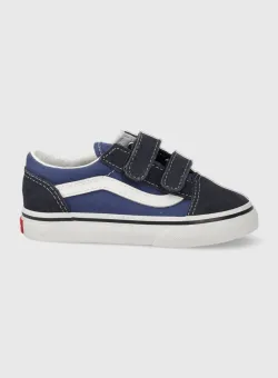 Vans tenisi copii TD Old Skool V culoarea albastru marin