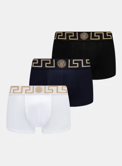 Versace boxeri 3-pack barbati, culoarea albastru marin, AU10326 1A10011