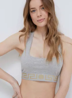 Versace sutien culoarea gri, melanj