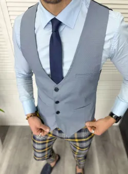 Vesta barbati eleganta gri 11836